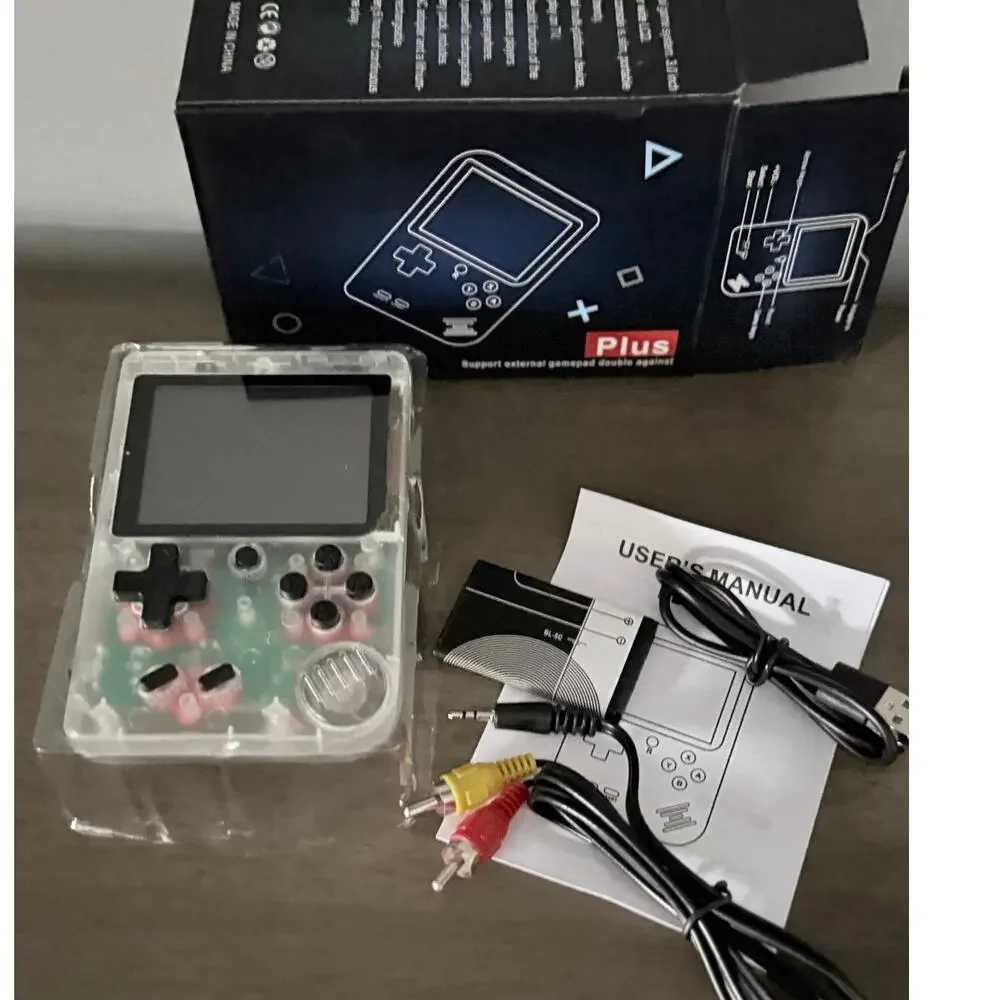 Game Box Plus- Hand Held Game System, 400 Games In 1 w/ Light Up Clear Case NIB